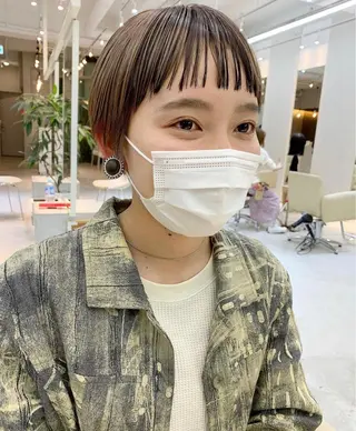 ショート カラー 圧倒的デザイン力 店長🎨RENAのヘアスタイル