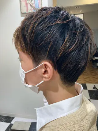 ショート メンズ 佐藤 睦月のヘアスタイル