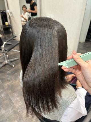 ミディアム haku【津久野店】 ERIKAのヘアスタイル