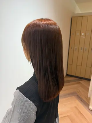 セミロング 中村 優奈のヘアスタイル