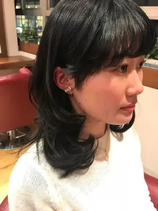 ミディアム 銀座フリーランススタ イリストMIYUKIのヘアスタイル