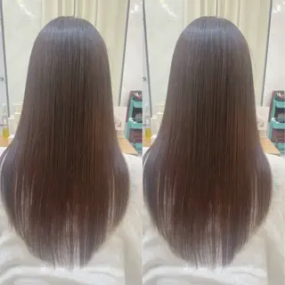 ロング 髪質改善✨艶髪カラー 縮毛矯正✨有田仁志のヘアスタイル