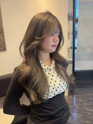 ロング 海野翔吾🇨🇳 ワンホンレイヤーのヘアスタイル
