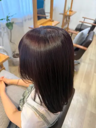 ミディアム RENA|透明感 カラー×癒しスパのヘアスタイル