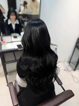 ロング カラー caho／大阪梅田 韓国ヘア♡のヘアスタイル