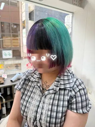 ショート カラー makoto 池袋 Roji ブリーチのヘアスタイル