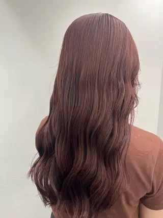 ロング カラー ヘアアレンジ 宝徳 伶奈のヘアスタイル