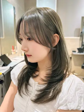 ロング カラー 透明感カラー✖️ 似合わせカット／店長のヘアスタイル