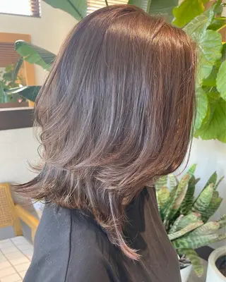 ミディアム カラー 高木 櫻のヘアスタイル