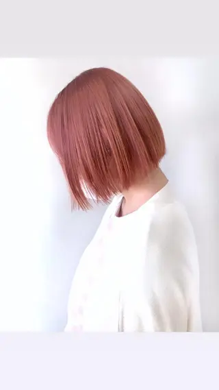ミディアム カラー 赤みゼロ/透明感 カラー🌿KANTAのヘアスタイル