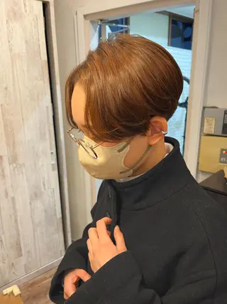ショート カラー 襟足でお悩みの方✂︎ くびれ職人ハシモトのヘアスタイル