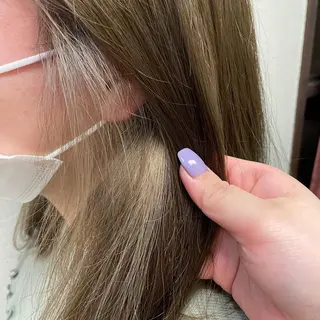 セミロング カラー 北川 智海のヘアスタイル