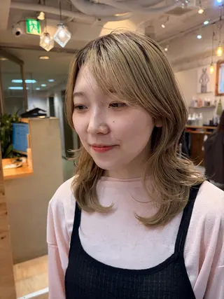 ミディアム cana 札幌レイヤースタイルのヘアスタイル
