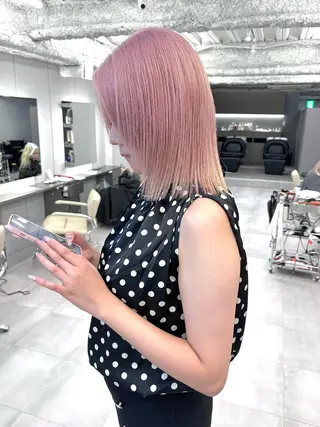 セミロング 鈴木 朔弥/一宮のヘアスタイル