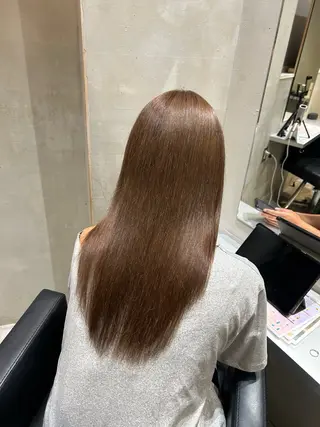ロング カラー ブリーチなし透明感 カラー🤍ྀིきららのヘアスタイル