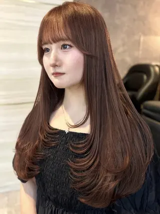 ロング カラー 🎀りな🎀透明感 カラー特化大宮のヘアスタイル