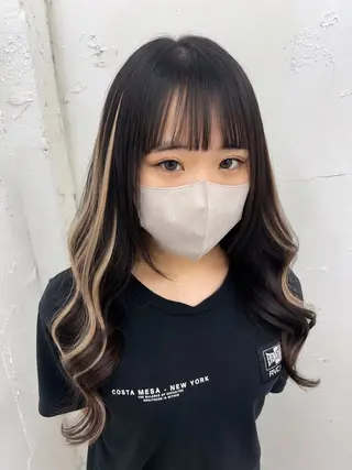 セミロング 馴染ませエクステ/ ヒロヤのヘアスタイル