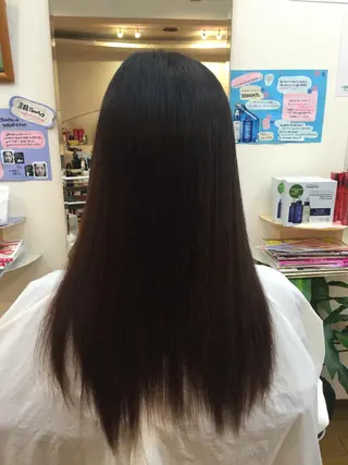 ロング パーマ 縮毛矯正モデル募集中 美容室HATSUのヘアスタイル