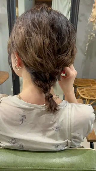 ミディアム カラー フクウラ ミホのヘアスタイル