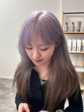 ロング カラー 木藤 優杏のヘアスタイル