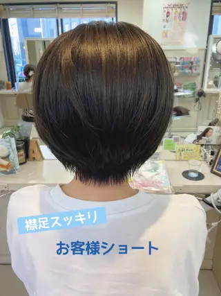 ショート あやか 白髪ぼかしハイライトのヘアスタイル