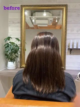 ロング 紺谷 久美子のヘアスタイル