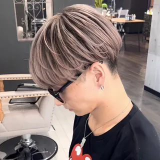 ショート メンズ縮毛矯正 🎖アジマ リョオのヘアスタイル