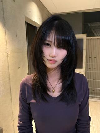 セミロング Yuta✂︎ 韓国レイヤー🪽のヘアスタイル