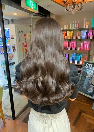 ロング カラー 矢野 晃平のヘアスタイル