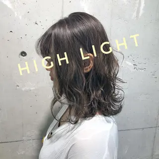 ミディアム カラー YU-KA ✂︎Rico.のヘアスタイル