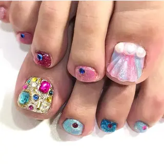 ネイル 渋谷/チップ長さ出し 👑アプレgel-xのネイルデザイン