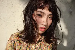 ミディアム カラー イシマル ナオヤのヘアスタイル