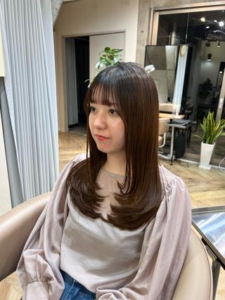 ロング kayo吉祥寺縮毛 矯正モデル募集中✨のヘアスタイル