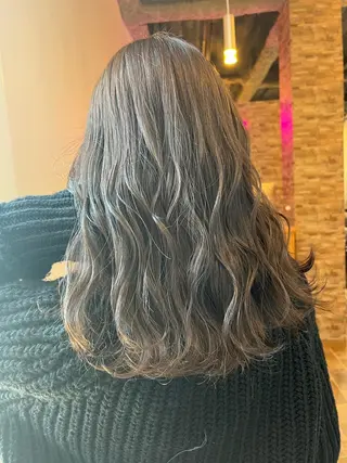 ロング カラー ヘアカラー&縮毛矯正 STAR☆RIVERのヘアスタイル