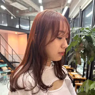 セミロング カラー うる艶カラー 🪽💫まいかのヘアスタイル