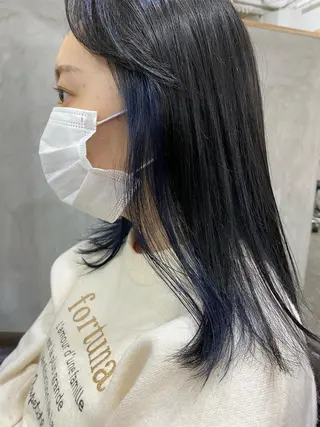 ミディアム 森貴裕/ニュアンス パーマ/オリーブのヘアスタイル