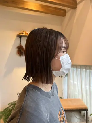 ショート 柳川沙羅 🌿透明感カラーのヘアスタイル