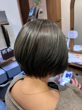 ショート カラー 佐藤槙哉 サトウシンヤのヘアスタイル