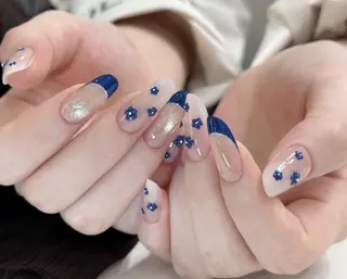 ネイル By moonネイル 🌷ワンホン/韓国風のネイルデザイン
