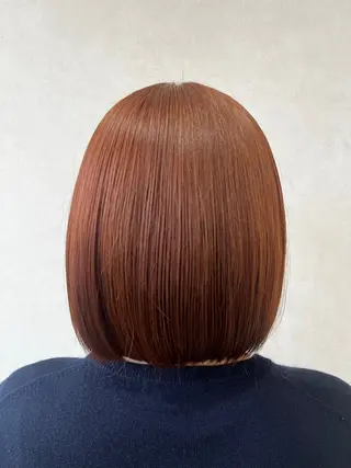 ミディアム カラー 縮毛矯正🫧/ 武笠 友香🤍のヘアスタイル