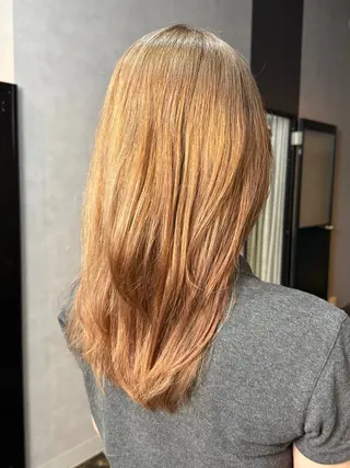 セミロング カラー 透明感カラー/パーマ 🌀アオノのヘアスタイル