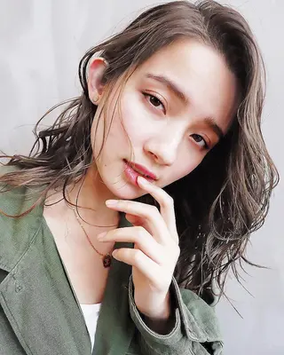 パーマ ミディアム ANGELICA 難波店のヘアスタイル