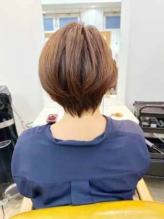 ショート カラー 👑銀座ショート/ 絶壁補正/金子涼👑のヘアスタイル