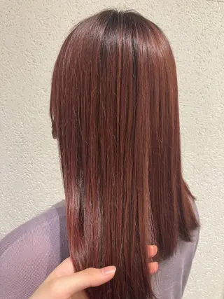 セミロング カラー ミルクティー量産💙 💙ブリーチ特化💙のヘアスタイル