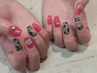 ネイル 韓国/ワンホン/長さ 出しつけ放題🎀のネイルデザイン