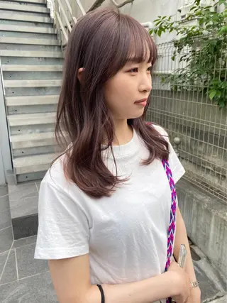 ミディアム カラー 当日予約大歓迎💗 依田瑞希のヘアスタイル