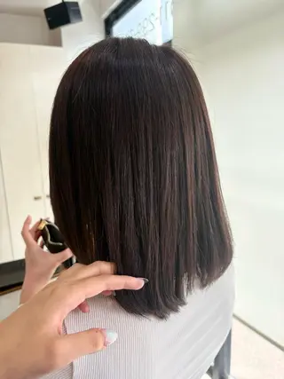 ミディアム カラー COLOR LABO かすみのヘアスタイル