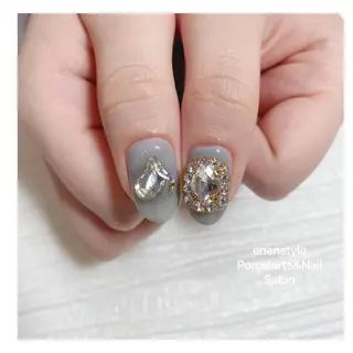 ミディアム ネイル 🐾enen style 🐾のネイルデザイン