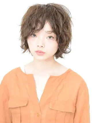 ショート カラー パーマ ショート/ボブ オオタダイスケのヘアスタイル