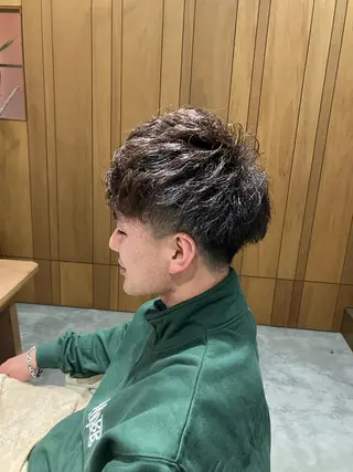 ショート メンズ 佐藤 悠生 メンズパーマ.カットのヘアスタイル